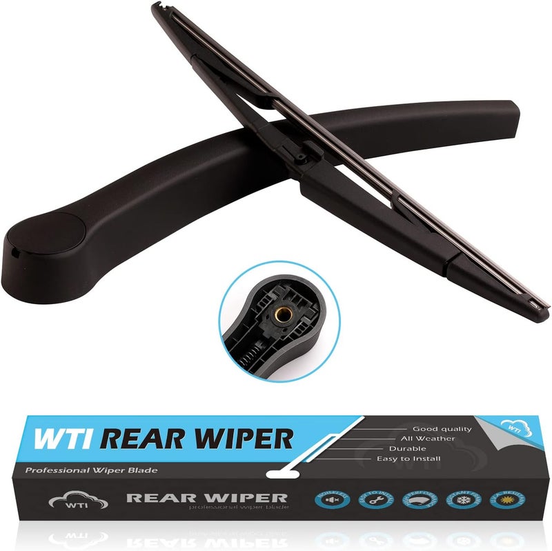 WTI Rear Wiper Arm Blade Set Compatible With Dodge Durango 2004-2009 / Compatible With Chrysler Aspen 2007-2009 Rear Windshield Window Wiper Kits Assembly New Replacement Accessories Parts - Image 1